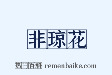 非琼花是什么意思的图片